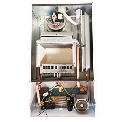 Gesundheitliches Gas-an der Wand befestigter Kessel blaue Shell Stepless des Wand-Berg-Gas-Kessel-28kw