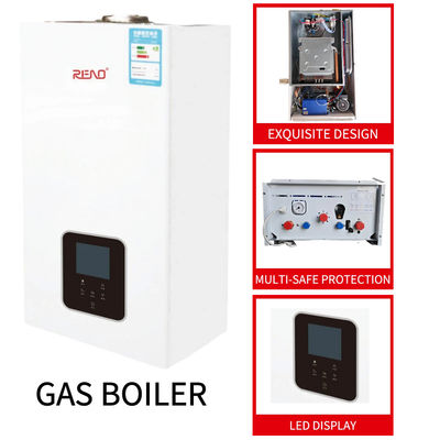 Wandbehang-Heißwasser-Gas-Kessel-weißes Shell Top Component Heat And-Bad-Doppelfunktion