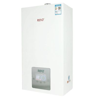 Edelstahl-Panel Wandmontierte Gas-Kombinationsboiler 32kw Warmwasserboiler